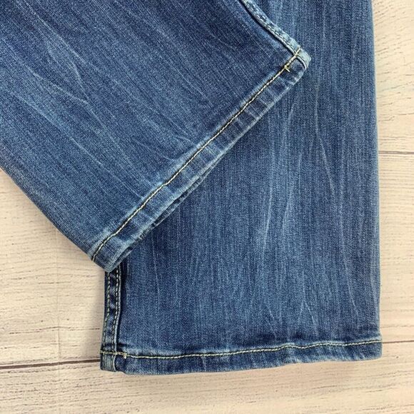 Cowboy Tuff Jeans sz 31 X 32 Bootcut Camo Medium Wash Inseam 32" Thick Stitch - Picture 5 of 12